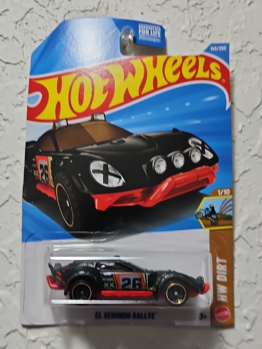 Hot Wheels El Segundo Rallye Kids Toy Car — Black and Red